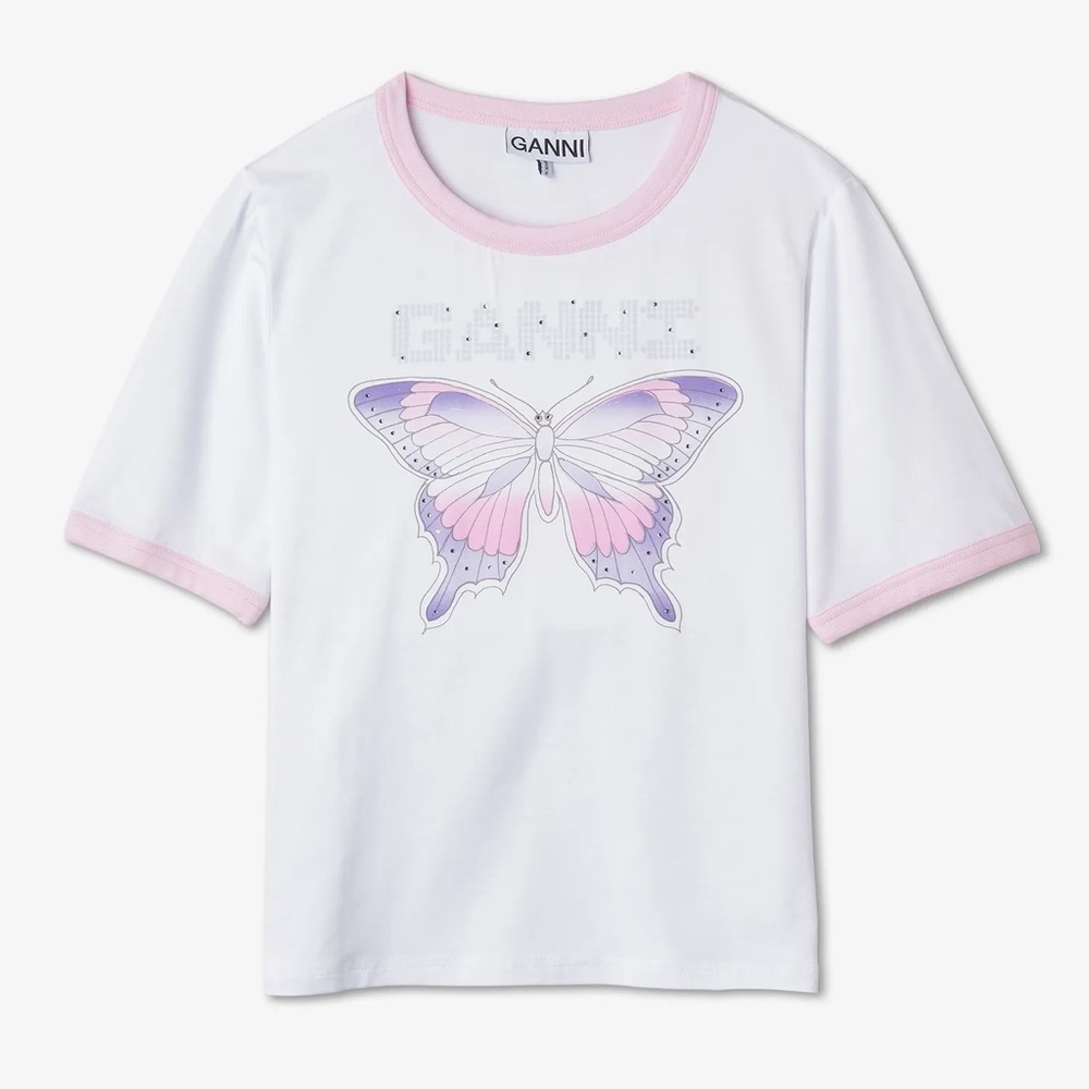 GANNI Butterfly T-Shirt